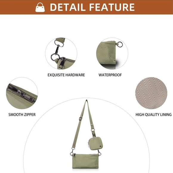 Compact Waterproof Crossbody Bag for Women – Adjustable Strap and Stylish Design - Picture 5 of 7